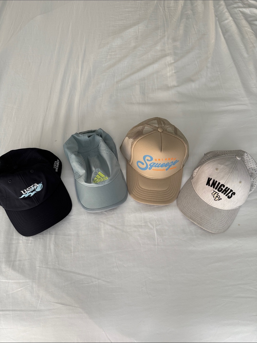 4- men or women’s athletic caps